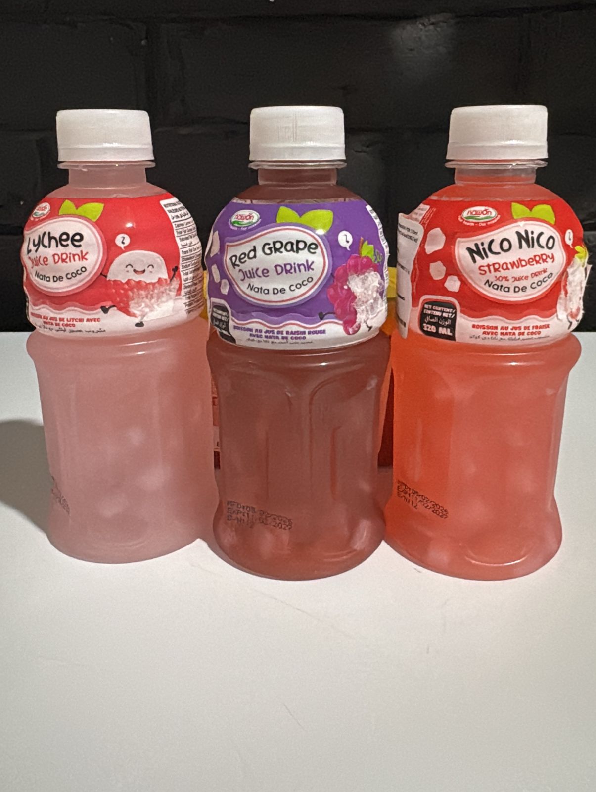 Bebidas con bolitas de sabor / Yogurt (Botella)