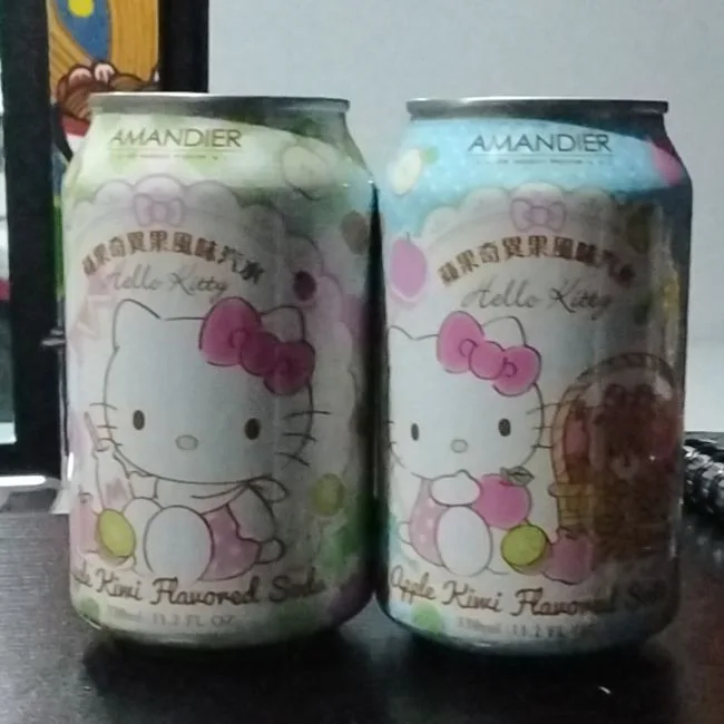 Bebidas hello kitty sabor manzana kiwy